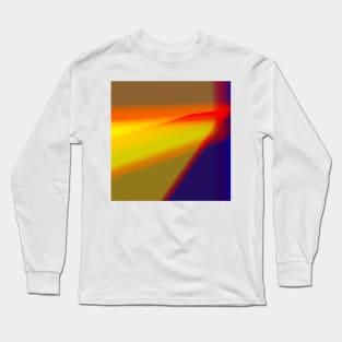 red yellow blue abstract texture Long Sleeve T-Shirt